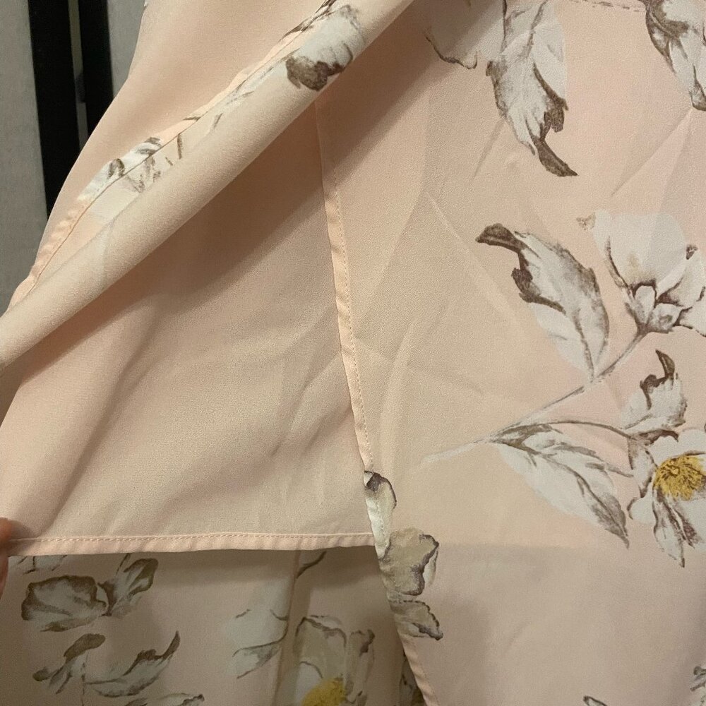 J.O.A. Celadine Blush Pink Floral High Low Dress - Picture 7 of 9